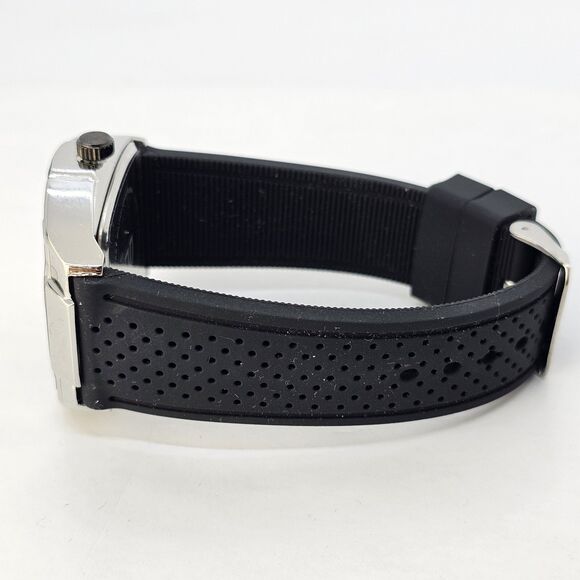 Bellany Expedition Men's Watch 41MM Gray Case Black Dial Black Plastic Bands - Picture 6 of 13